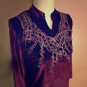 Love Deep Purple Velour Dress